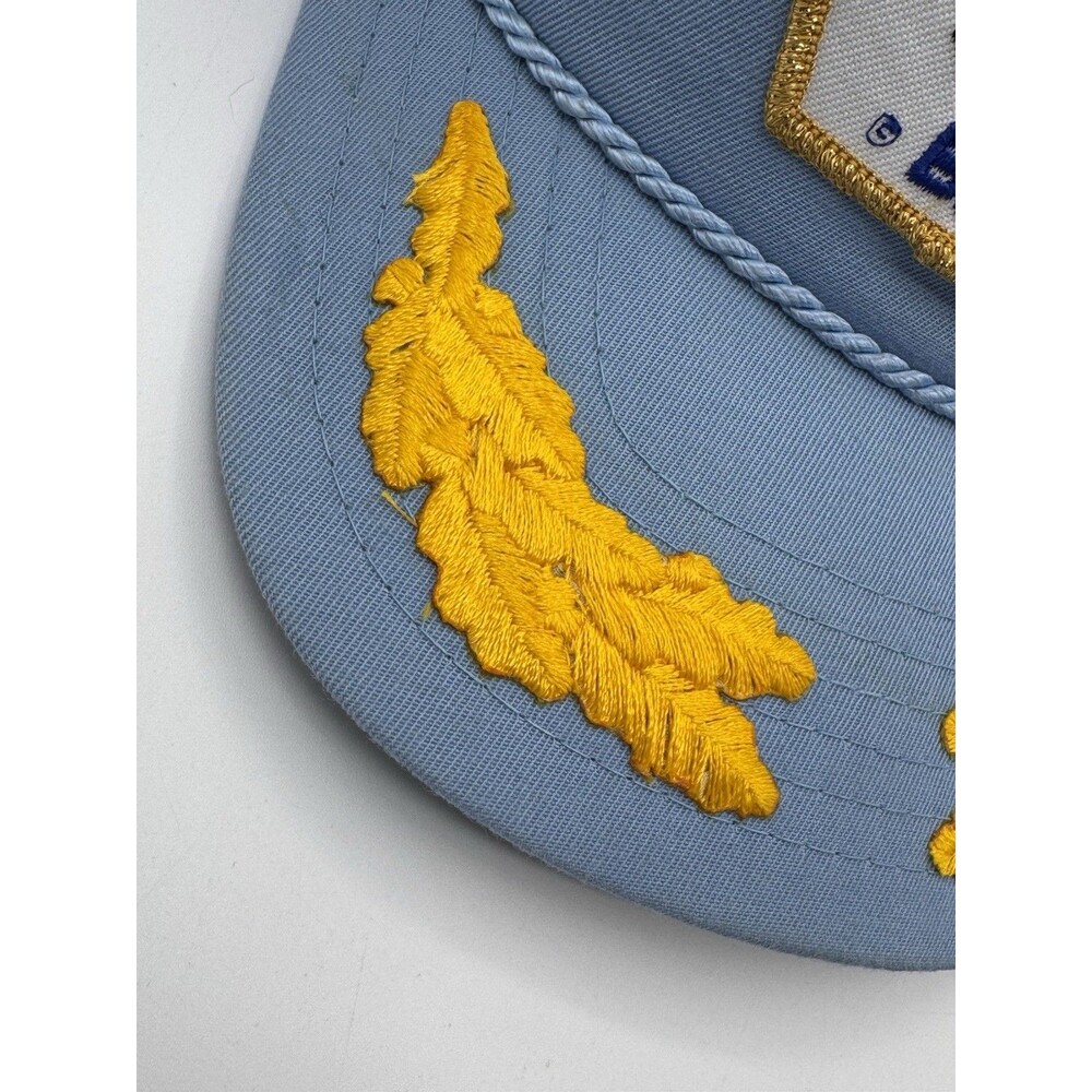 VINTAGE NEW ERA PRO DESIGN USS LEXINGTON CV-16 BLUE GHOST HAT USA MADE - Picture 9 of 10